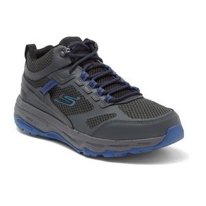 SKECHERS Mens Go Run Trail Altitude Sneaker In Charcoal & Blue - New With Box